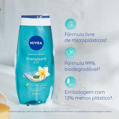 Sabonete Líquido Nivea Frangipani e Oil 250ml