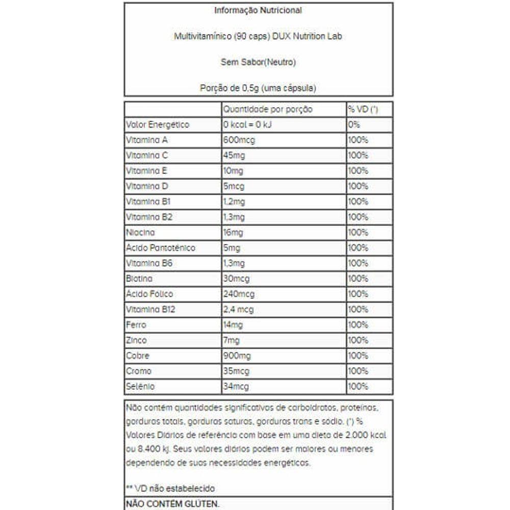 Multi Vitamínico Health labs De A-Z 90 Tabletes - 2