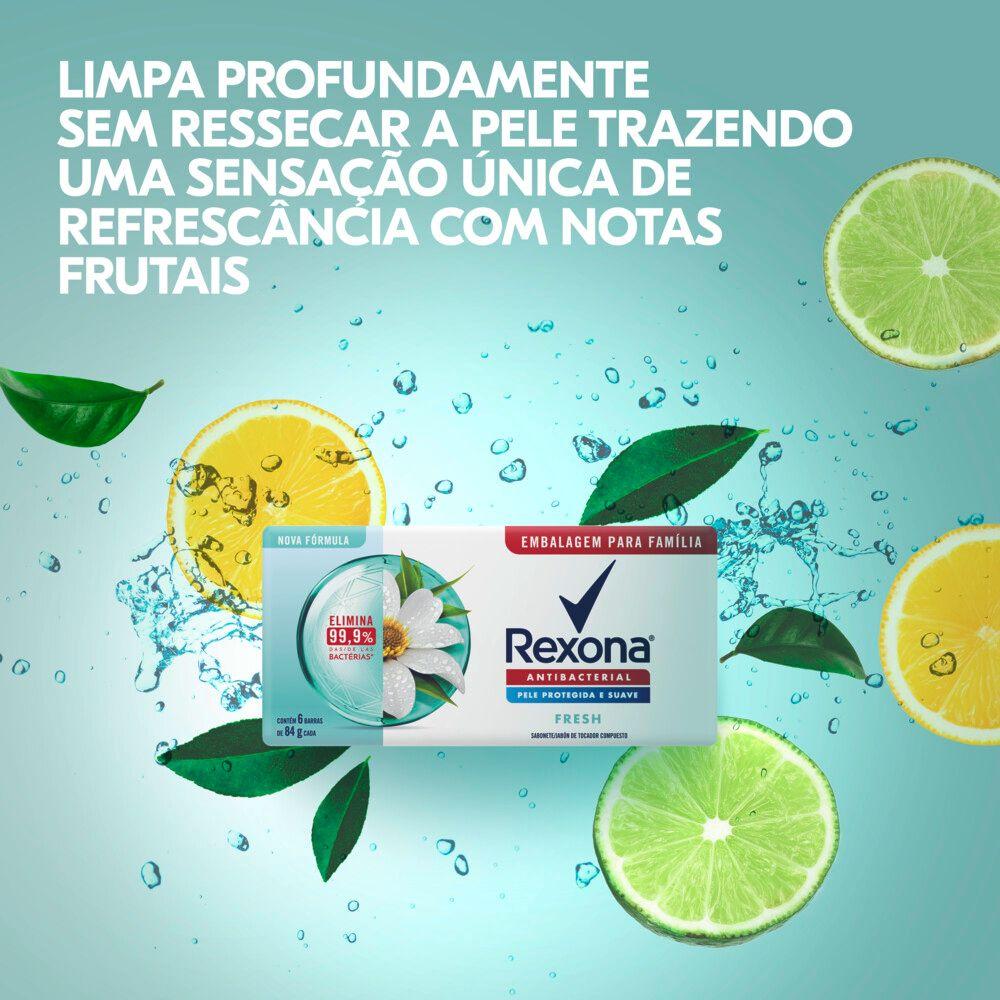 Sabonete Rexona Antibacterial Fresh 6 Unidades - 6