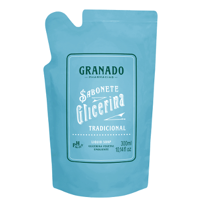 Sabonete Líquido Granado Refil Glicerina Tradicional 300ml