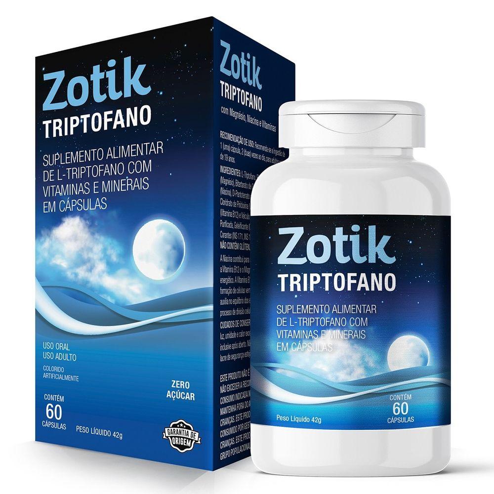 Zotik Triptofano 500mg 60 Cápsulas - 1