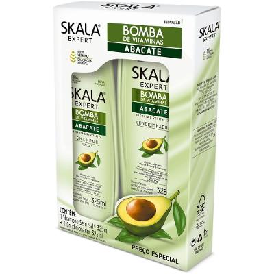 Shampoo+Condicionador Skala Bomba de Vitaminas Abacate 325ml