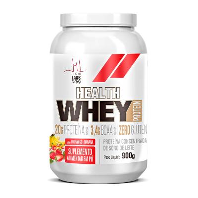 Whey Protein Health Labs Morango e Banana 900g
