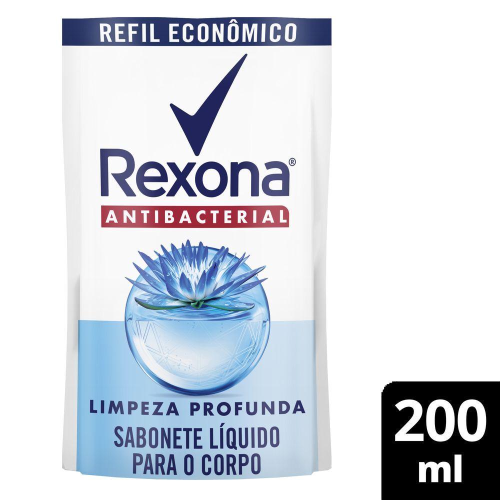 Sabonete Líquido Rexona Antibacterial Limpeza Profunda Refil 250ml - 1