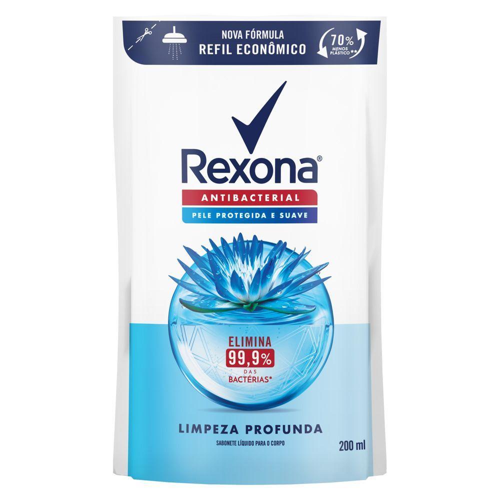 Sabonete Líquido Rexona Antibacterial Limpeza Profunda Refil 250ml - 2