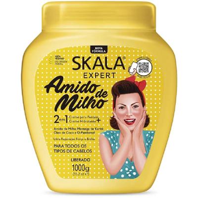 Creme De Tratamento Skala 2 em 1 Amidinho de Milho 1Kg
