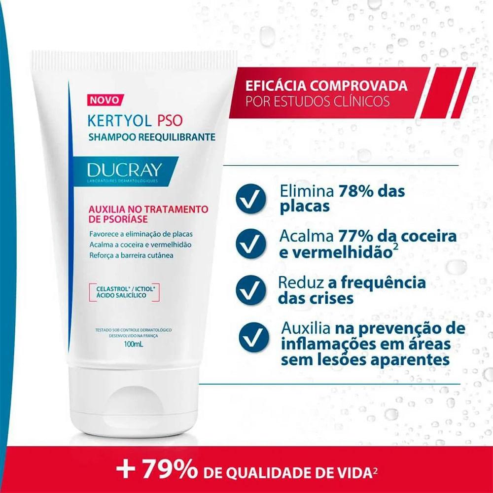 Shampoo Reequilibrante Ducray Kertyol Pso 100ml - 4