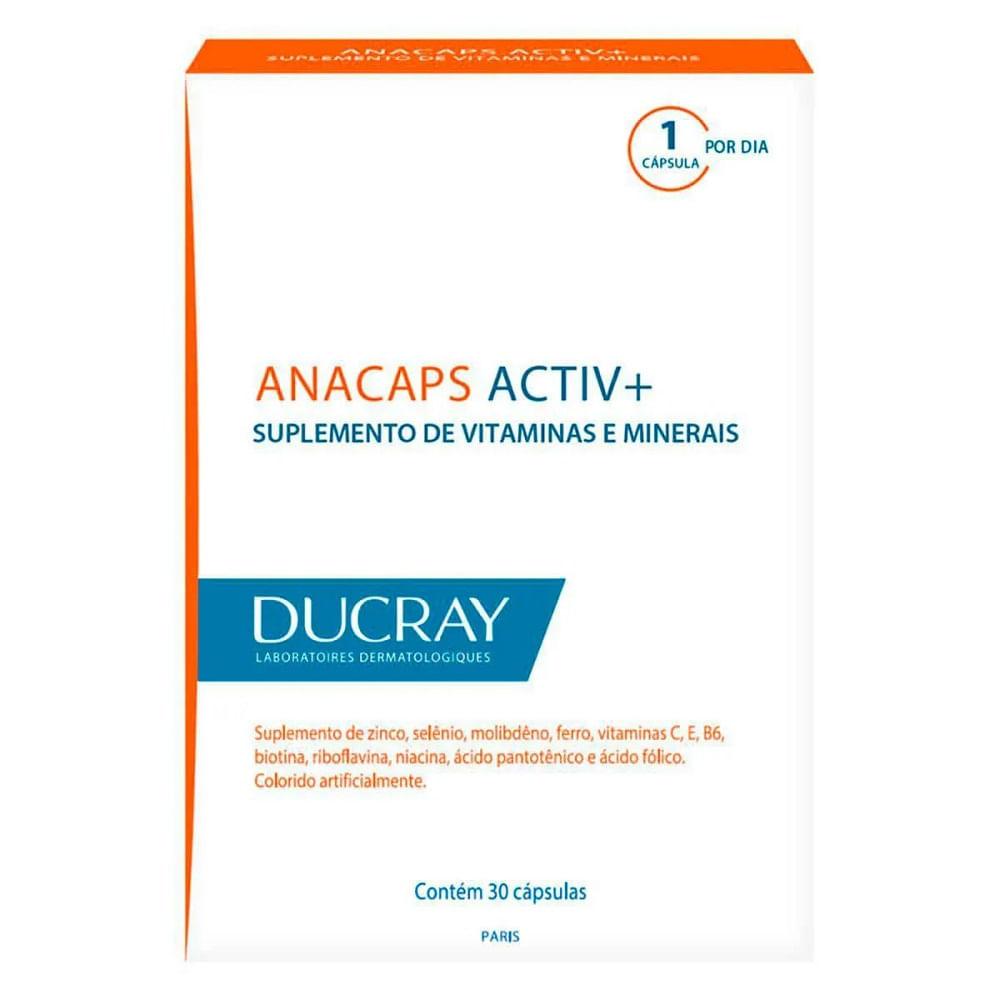 Suplemento Alimentar para cabelos Anacaps Activ Ducray 30 Cápsulas - 1