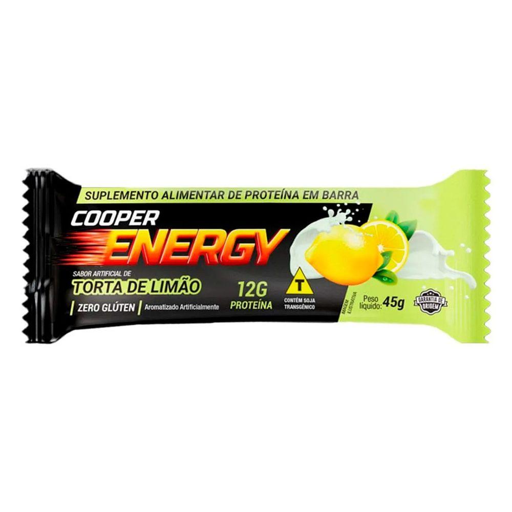 Barra Cooper Energy 45g Torta de Limão 12g Proteína - 1