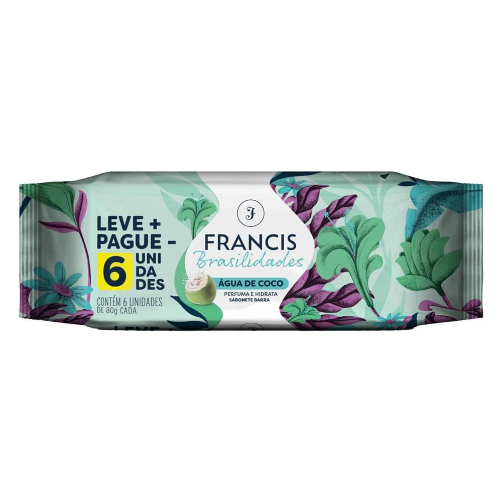 Sabonete Francis Brasilidades Água de Coco 80g 6 unidades - 1