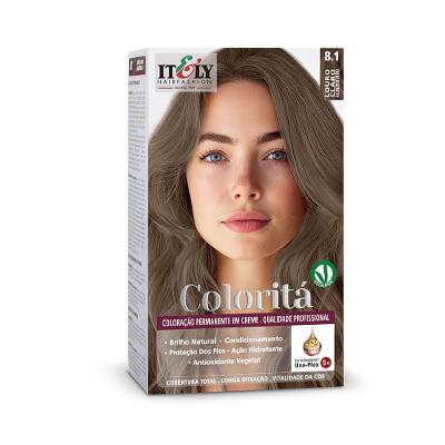 Tinta de Cabelo Coloritá Itely Louro Claro Acinzentado 8.1