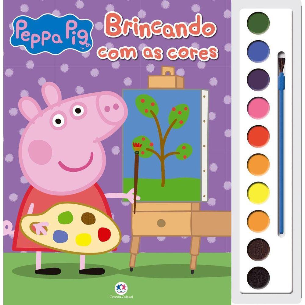 Livrio Infantil Peppa Pig Brincando Com As Cores - 1