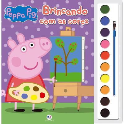 Livrio Infantil Peppa Pig Brincando Com As Cores