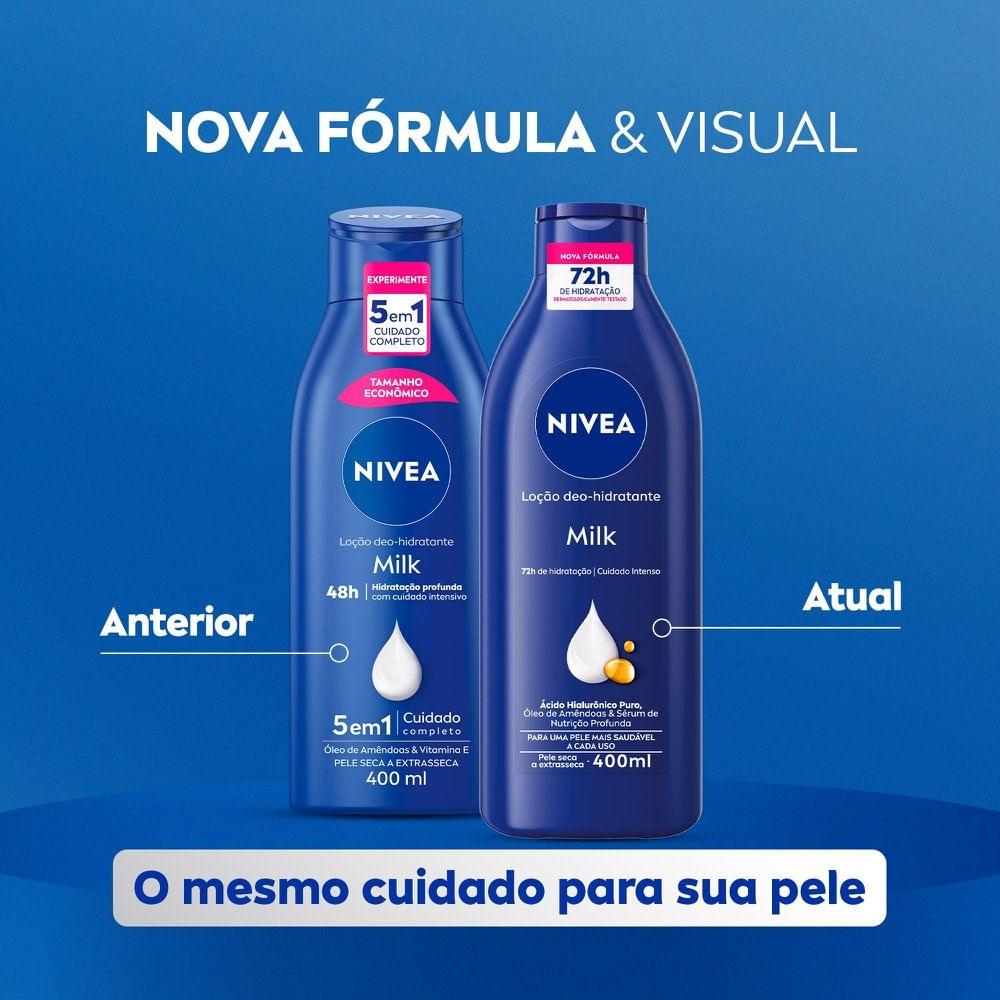 Kit Loção Deo Hidratante Nivea Milk 2 Unidades 400ml Cada - 2