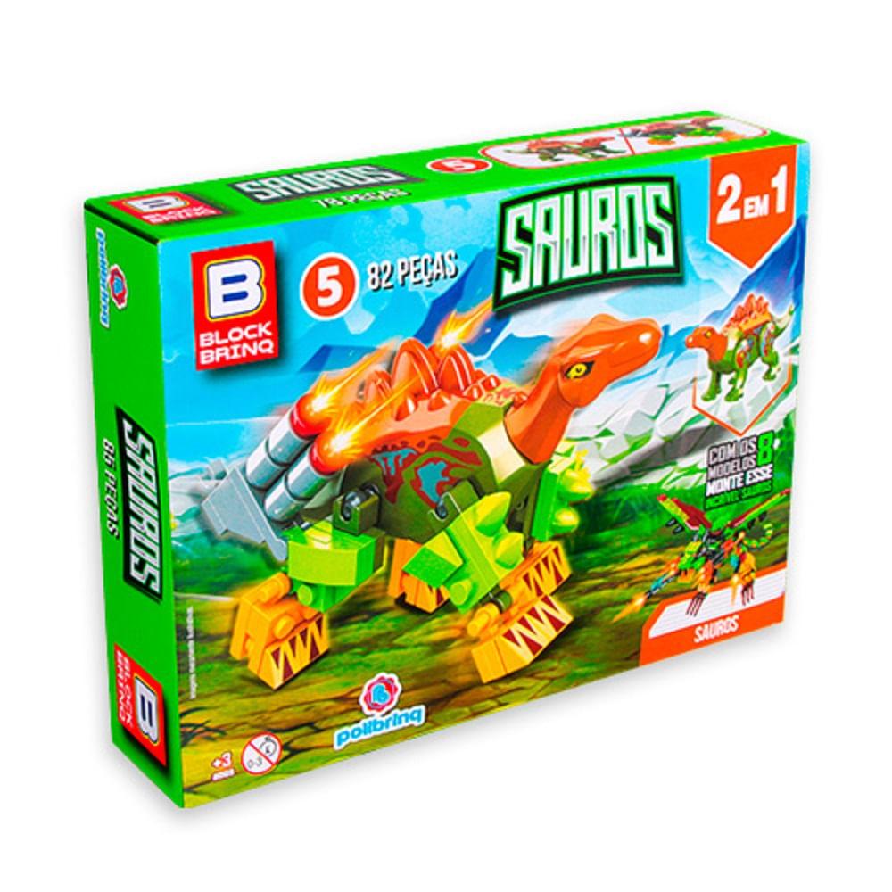 Blocos de Montar Polibrinq Sauros Sortido - 4