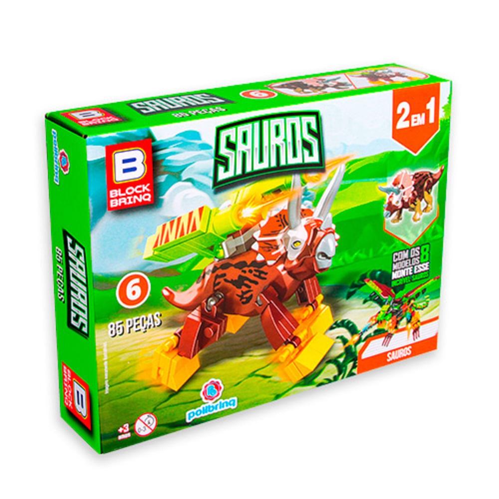 Blocos de Montar Polibrinq Sauros Sortido - 5