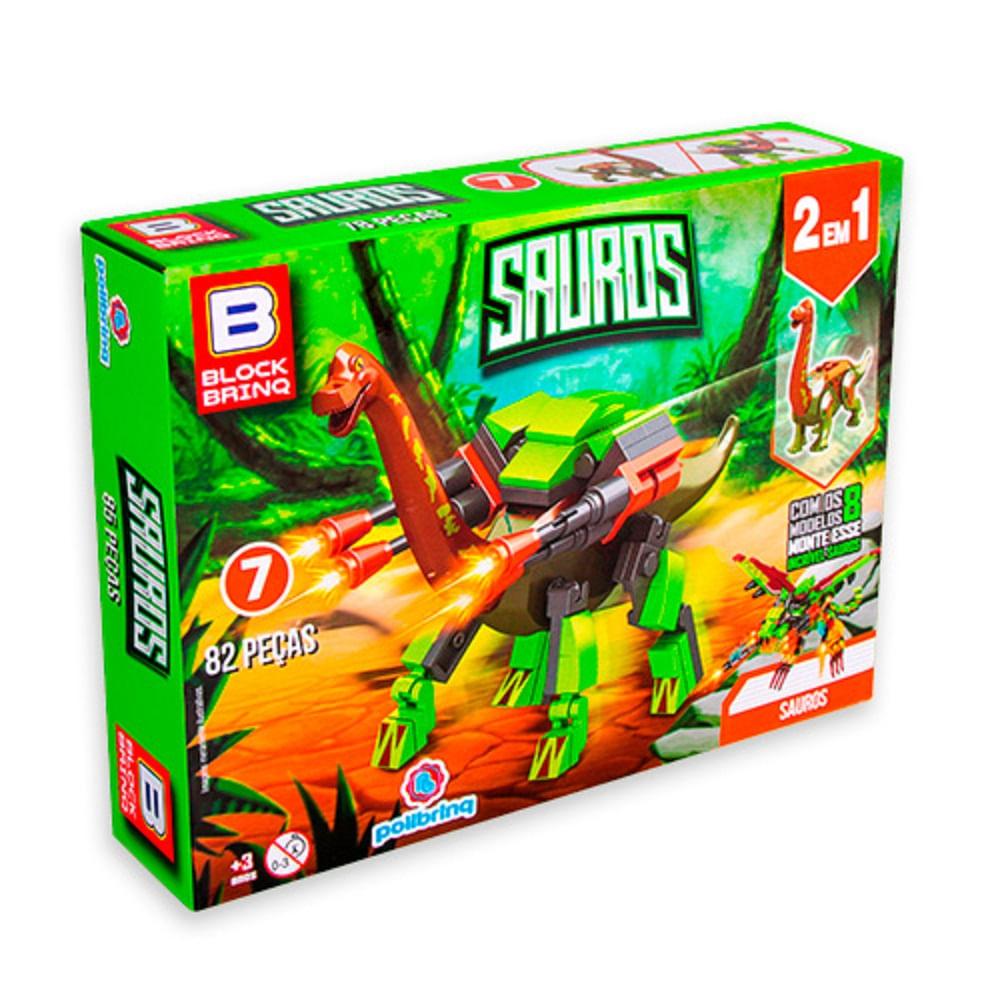 Blocos de Montar Polibrinq Sauros Sortido - 6