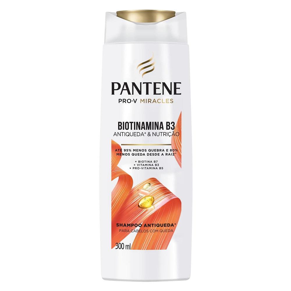 Shampoo Pantene Biotinamina B3 Antiqueda e Nutrição 300ml - 1