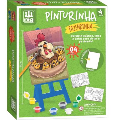 Nig Brinquedos Kit de Pintura Infantil Pinturinha Fazendinha