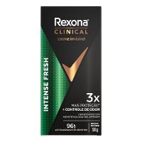 Desodorante Antitranspirante Rexona Clinical Creme Invisível Intense Fresh 58g - 7