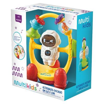 Astronauta Chocalho Com Luz e Som Multikids