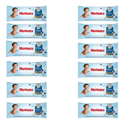 Kit 12 Lenço Umedecido Huggies Tripla Proteção 88 Und Cada