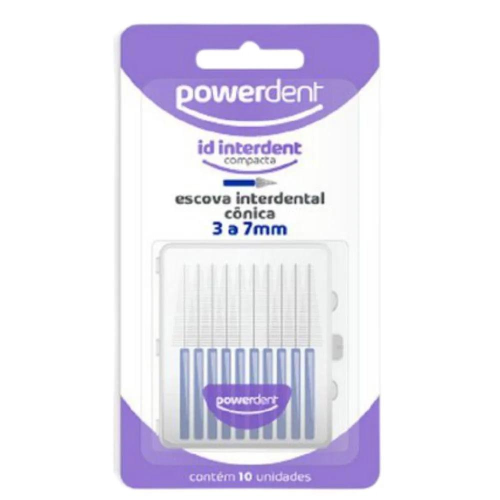 Escova Interdental PowerDent Cônica Refil 3-7mm 10 Unidades - 1