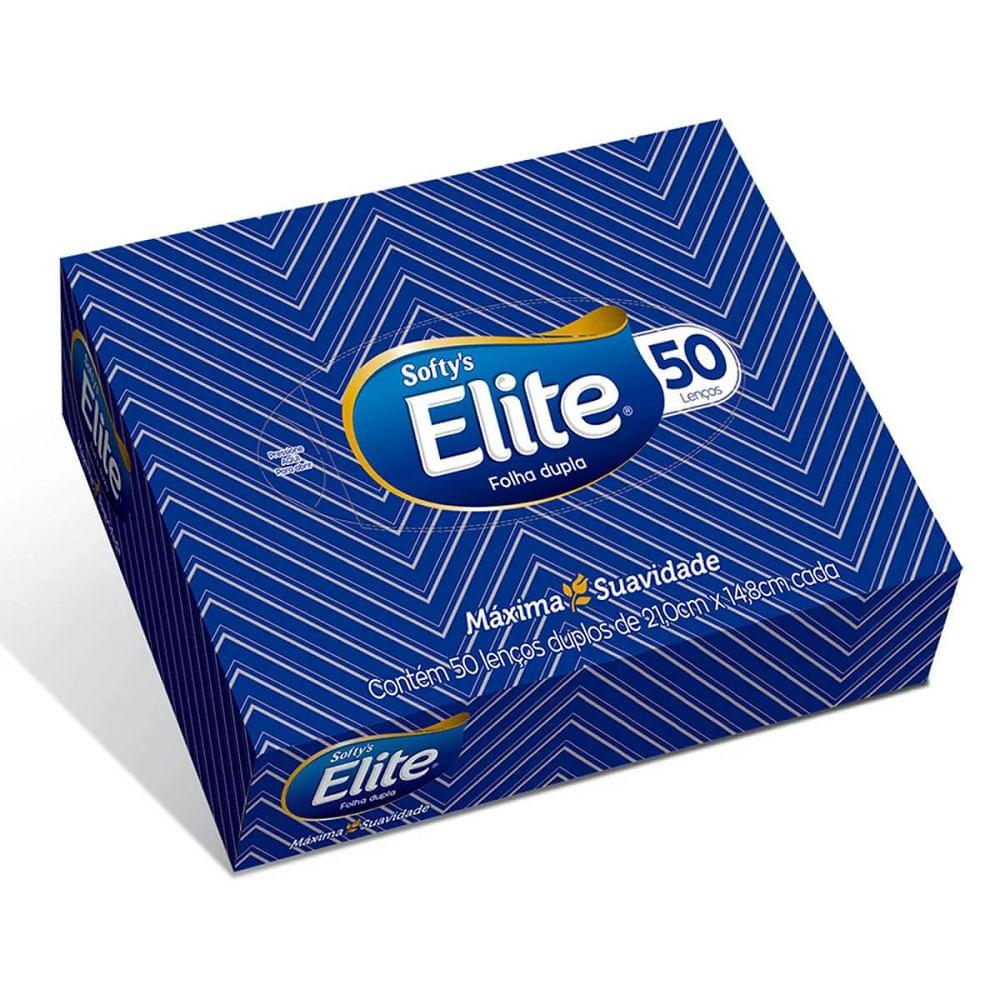 Lenço de Papel Softys Elite Folha Dupla com 50 unidades - 2