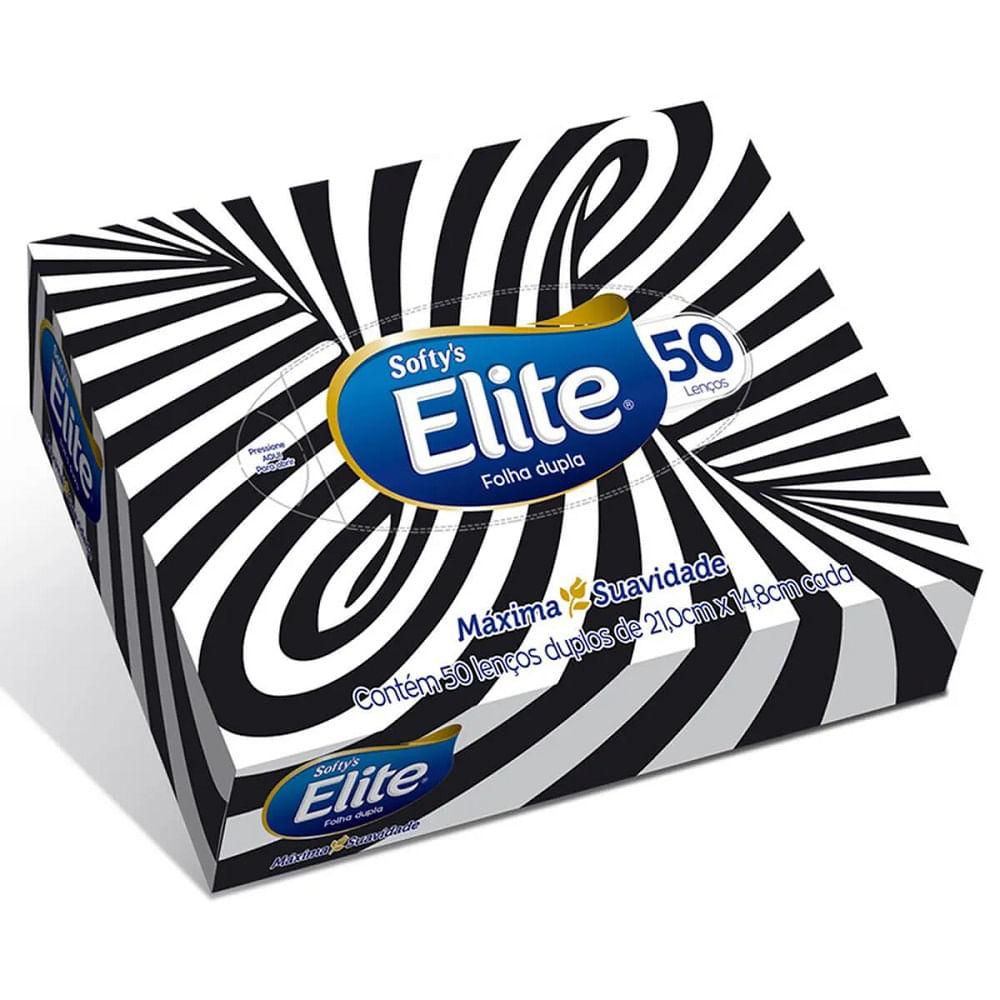 Lenço de Papel Softys Elite Folha Dupla com 50 unidades - 3
