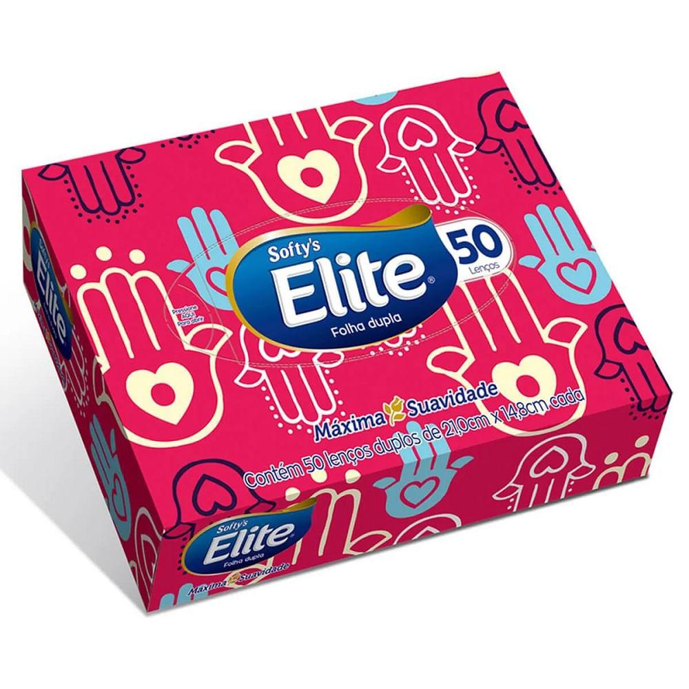 Lenço de Papel Softys Elite Folha Dupla com 50 unidades - 4