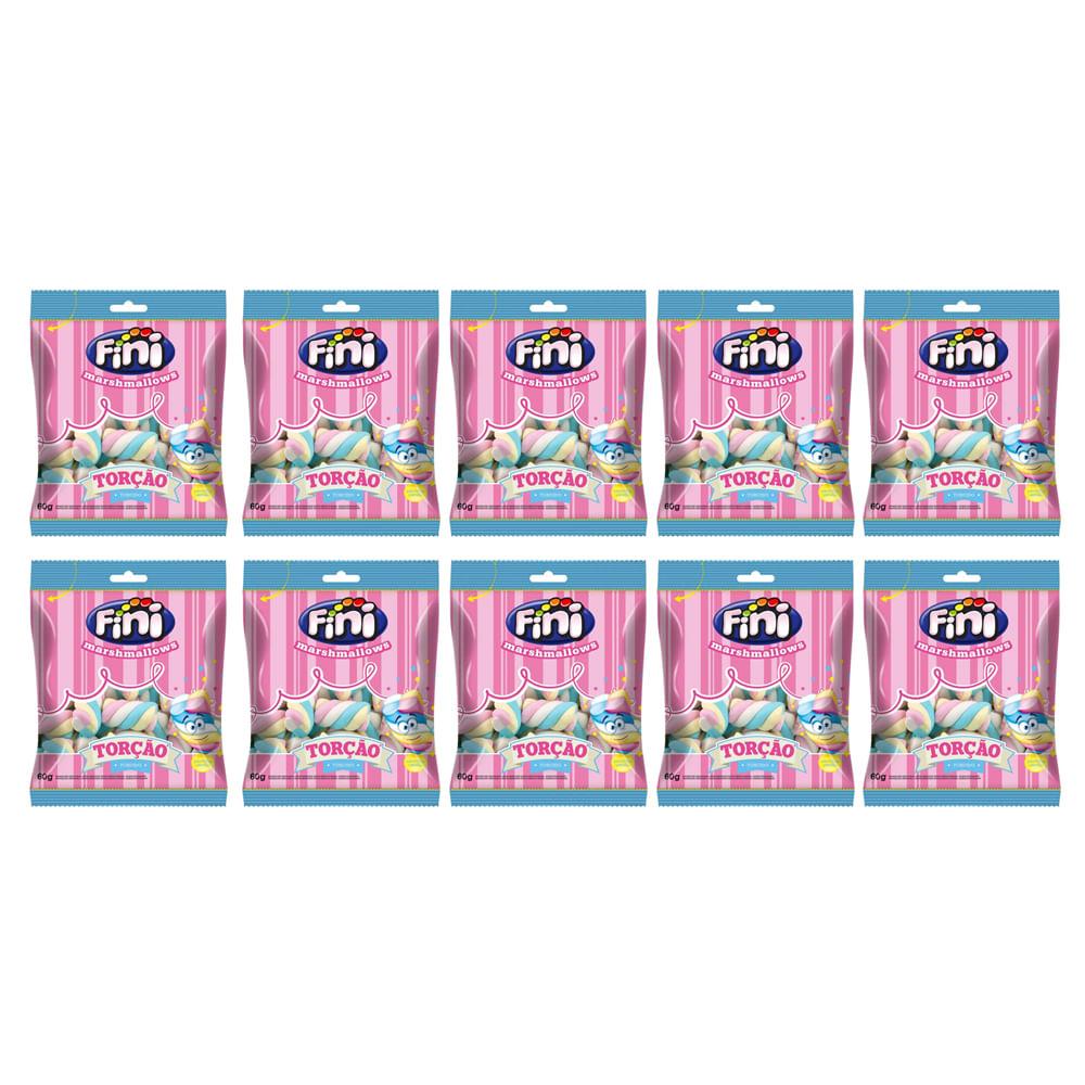 Kit 10 Bala Fini Marshmallow Torção 60g - 1