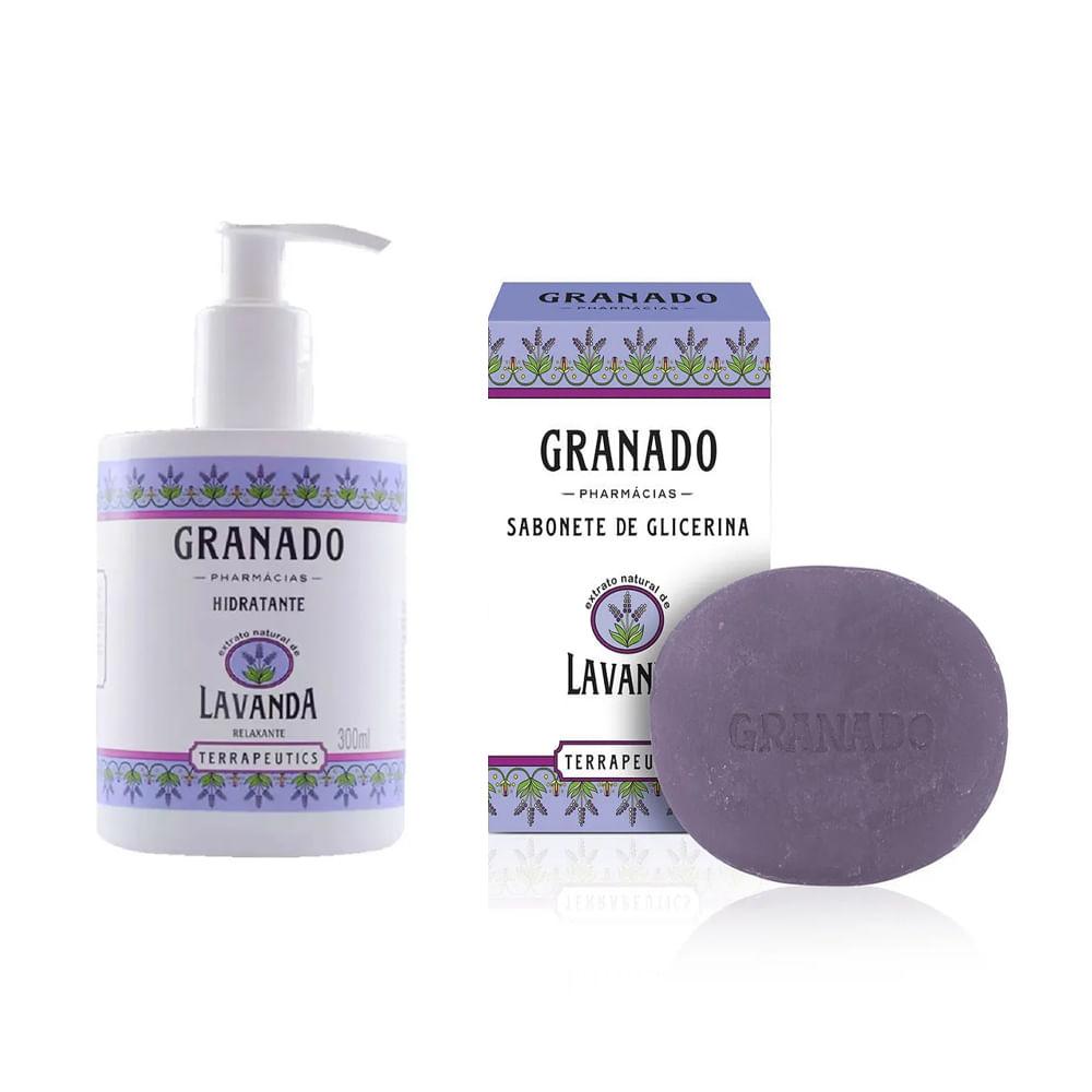 Kit Hidratante Granado Terrapeutics Lavanda 300ml + Sabonete Glicerina 90g - 1