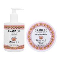Kit Hidratante Granado Terrapeutics Calêndula 300ML + Manteiga Corporal Granado Terrapeutics Calêndula 200G - 1