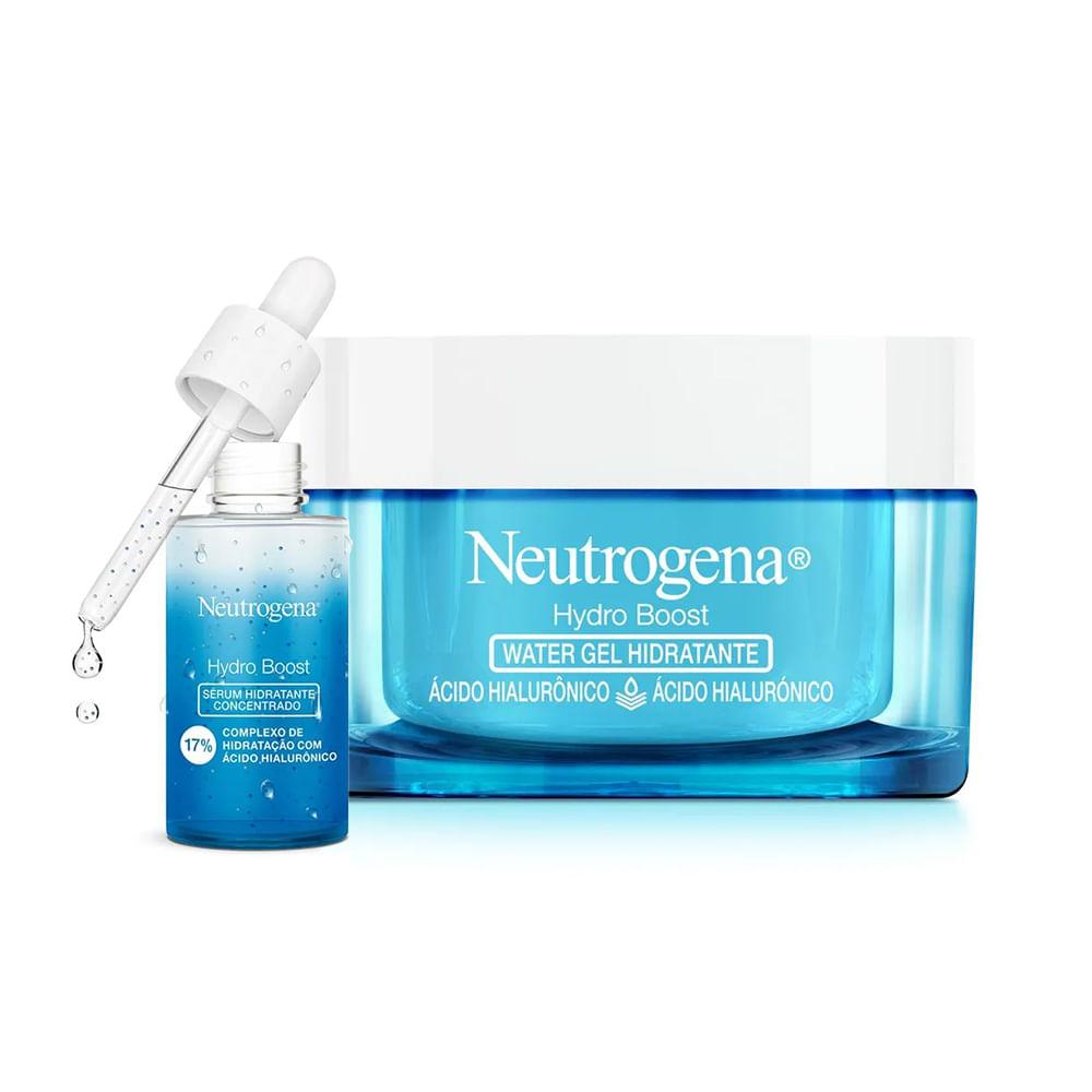 Kit Neutrogena Gel Hidratante Facial Hydro Boost 50g + Neutrogena Hydro Boost Sérum 30ml - 1