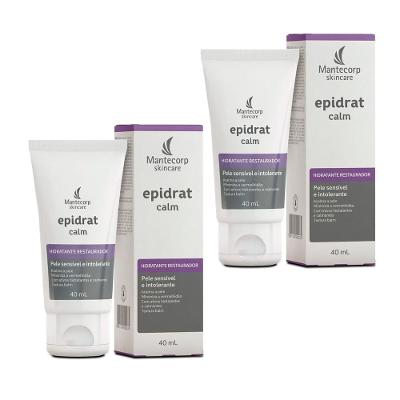 Kit 2 Hidratante Facial Epidrat Calm Mantecorp 40g Cada