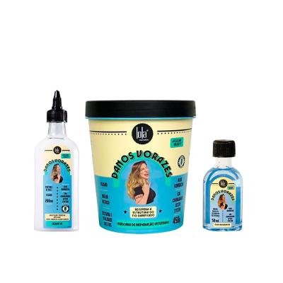 Kit Lola Danos Vorazes - Máscara + Leave in + Óleo Reparador