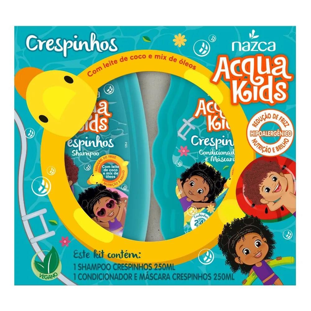 Shampoo e Condicionador Acqua Kids Crespinho Com 250ml Cada - 1