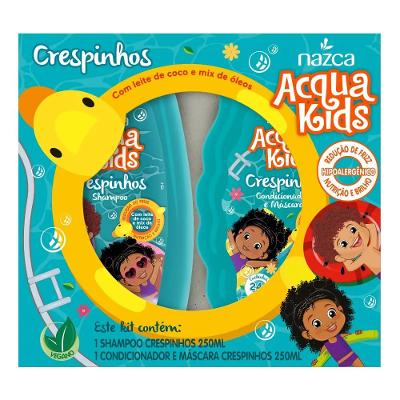 Shampoo e Condicionador Acqua Kids Crespinho Com 250ml Cada
