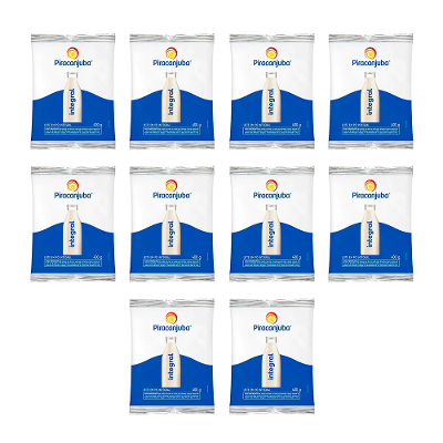 Kit 10 Leite em Pó Piracanjuba Integral 400g Cada