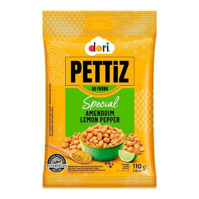 Amendoim Pettiz Special Lemon Pepper Dori 110g