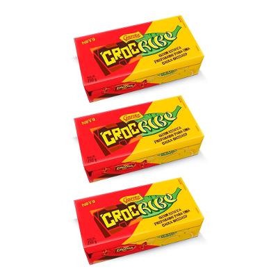 Kit 3 Caixa de Bombom Crocribe Garoto Crocante + Caribe 250g Cada