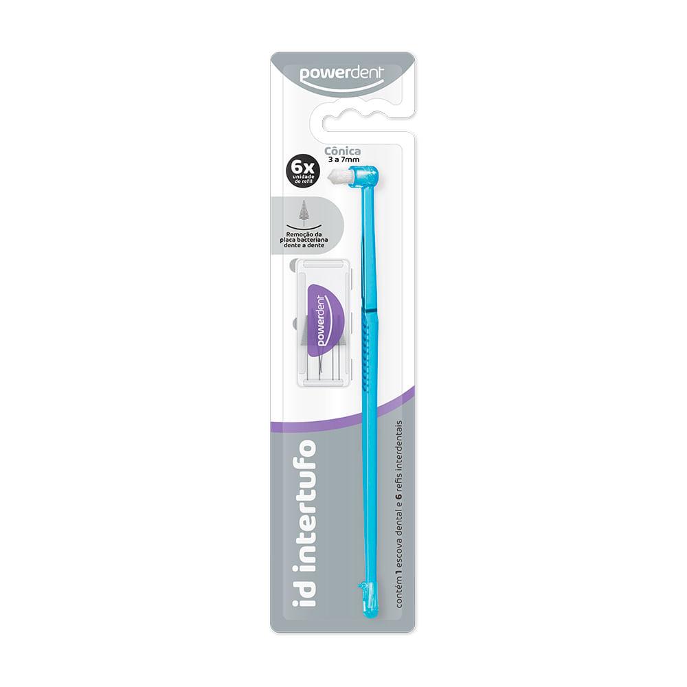 Escova Dental Powerdent Intertufo + Refil Interdental 3 a 7mm 6 Unidades - 1