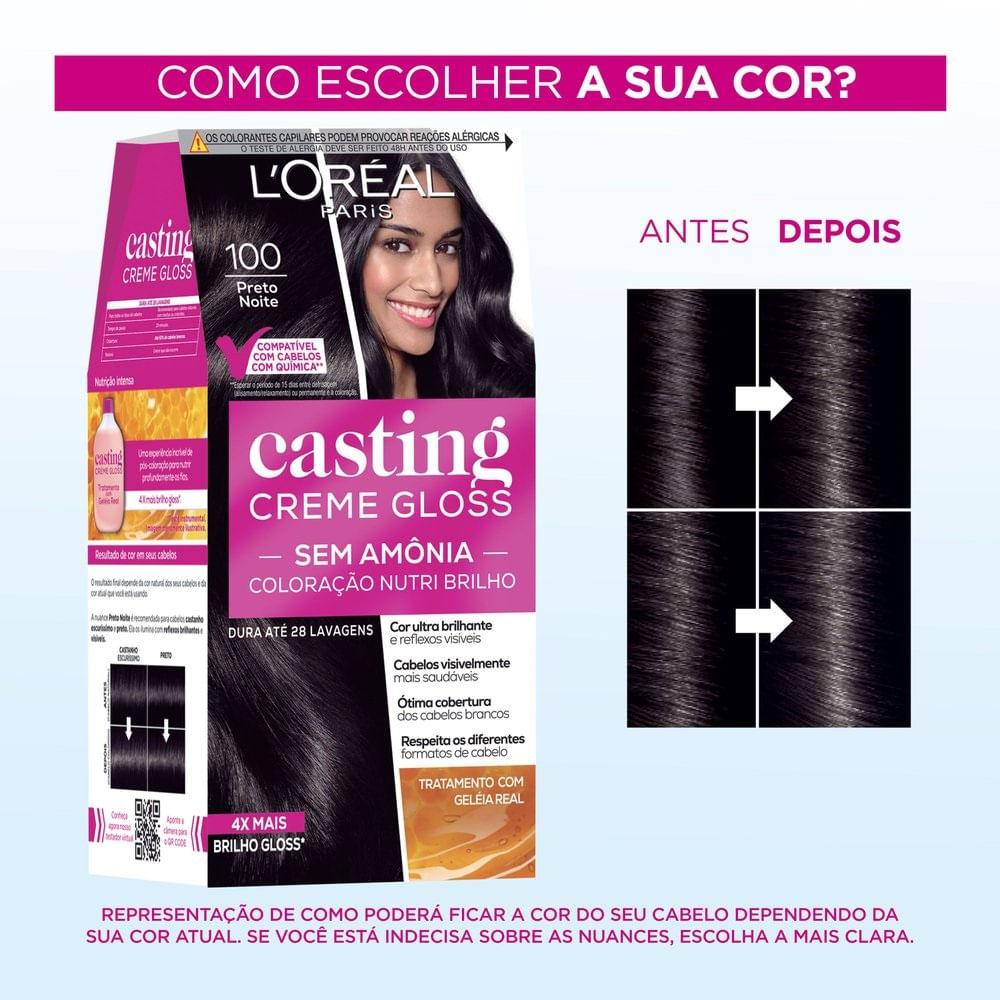 Tintura Casting Gloss 100 Preto Noite. - 3