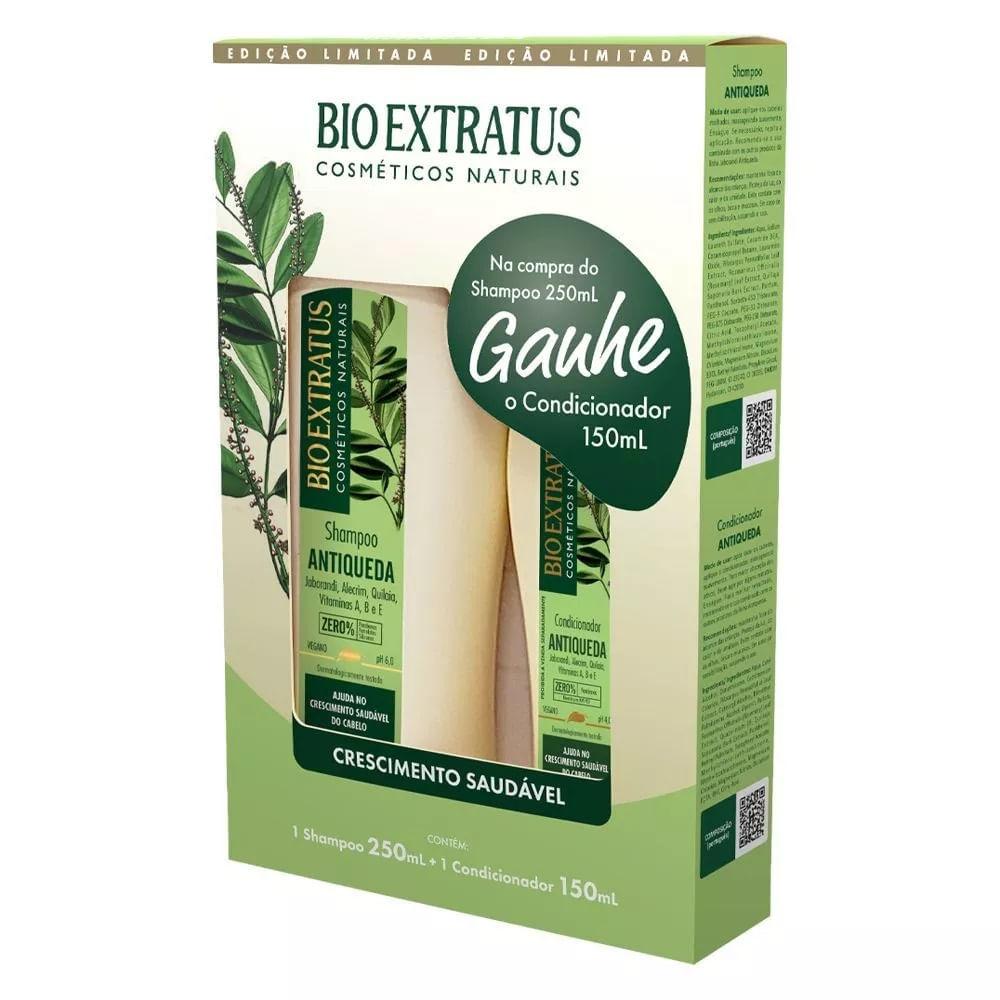 Kit Shampoo Antiqueda Bio Extratus 250ml + Condicionador 150ml - 1