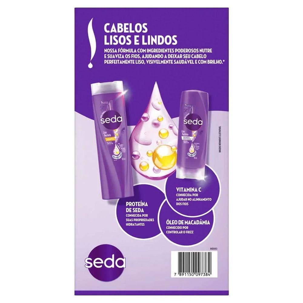 Shampoo Seda 300ml+condicionador 190ml Liso Perfeito - 2