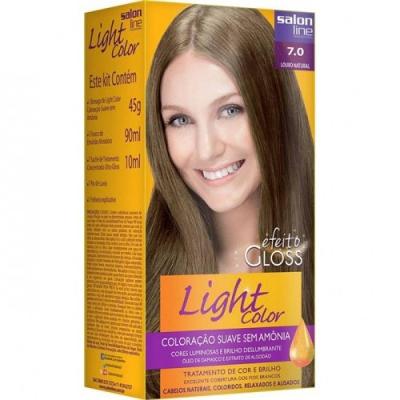 Tintura Capilar Salon Line Light Color 7.0 Louro Natural