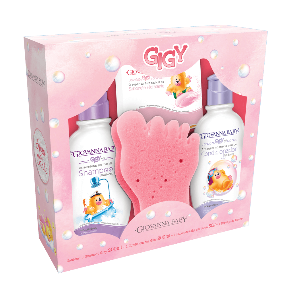 Kit Giovanna Baby A Hora do Banho Rosa - 1