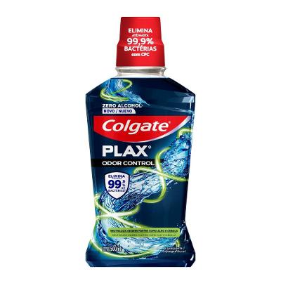 Enxaguante Bucal Colgate Plax Odor Control Sem Álcool 500ml