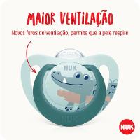 Chupeta NUK Star 6+ meses Silicone Boy - 1 Unidade - 7