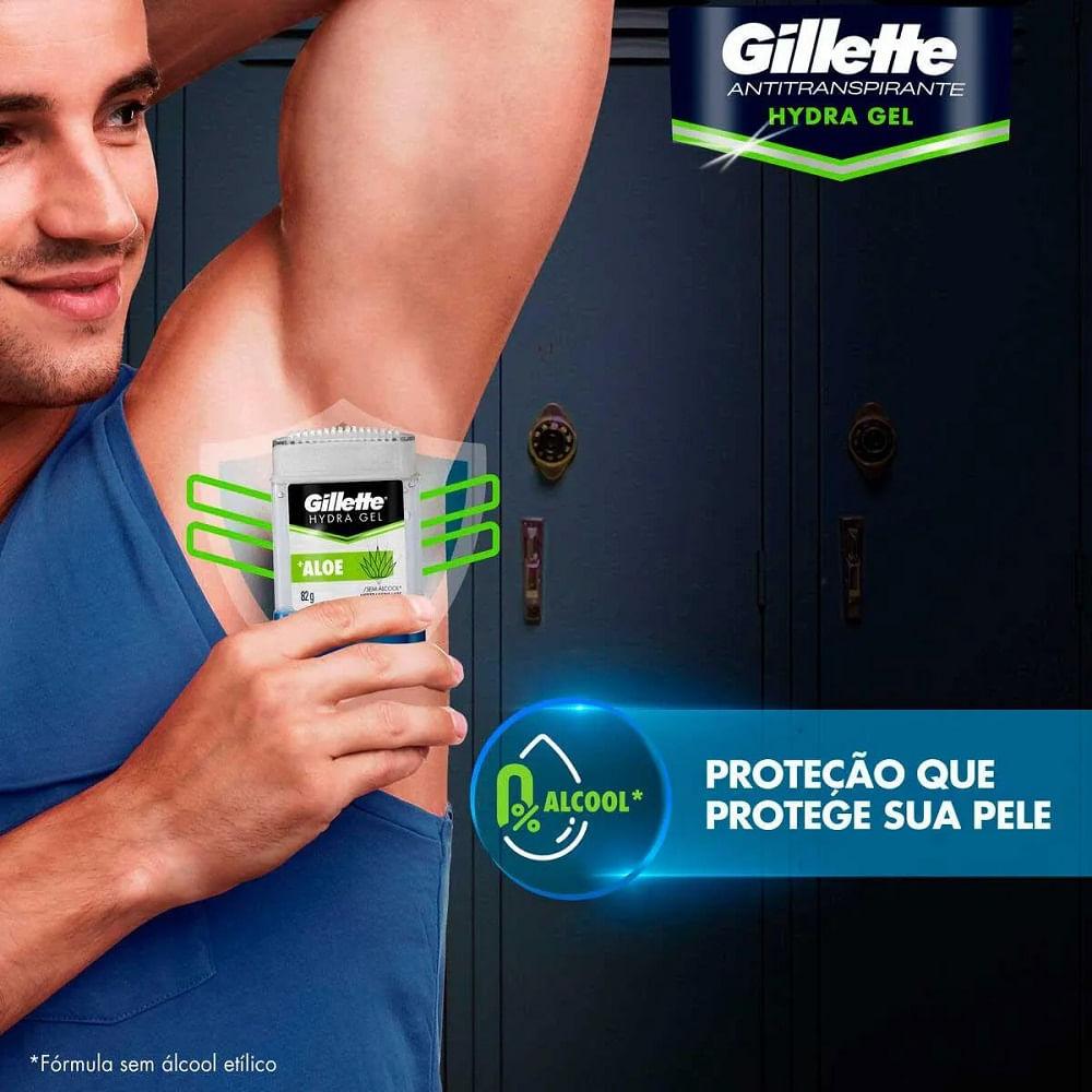 Desodorante Gillette Stick Hydra Gel Aloe 82g - 4